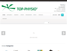 Tablet Screenshot of physio-shop.com